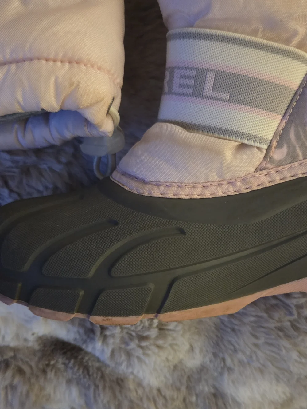 Sorel Kids Light Pink & Gray Insulated Snow Boots